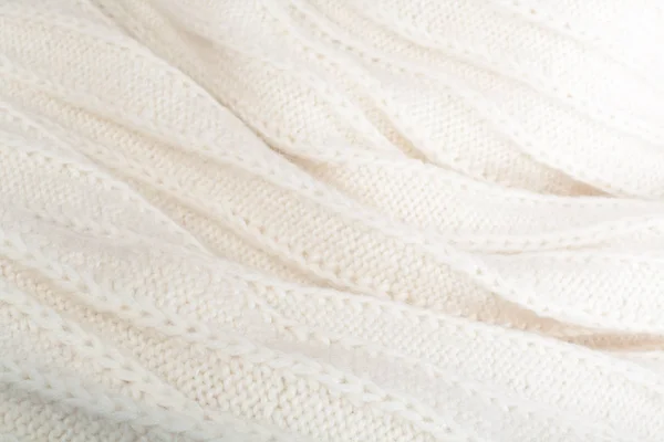 Pullover Oder Schal Stoff Textur Große Strickwaren Gestrickter Jersey Hintergrund — Stockfoto