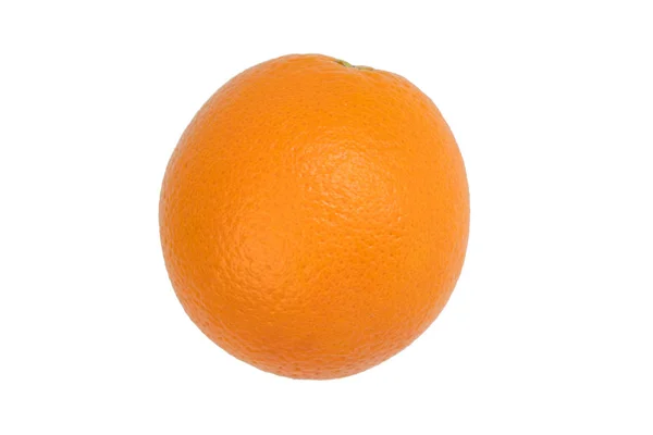 Mogen Orange Färsk Orange Isolerad Vit Bakgrund — Stockfoto