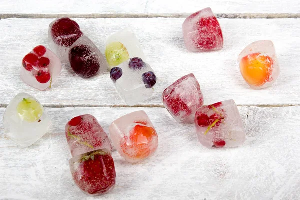 Various Summer Fresh Berries Bowl Antioxidants Detox Diet Organic Fruits — Stock Photo, Image