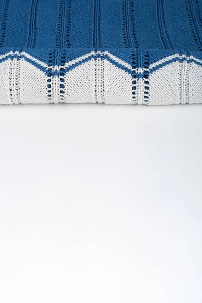 セーターやスカーフ生地のテクスチャ大編み物 レリーフパターンのニットジャージの背景 ウールハンドマシン ハンドメイド — ストック写真