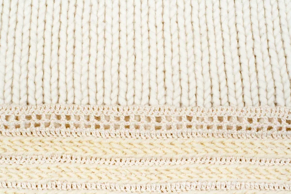 Pullover Oder Schal Stoff Textur Große Strickwaren Gestrickter Jersey Hintergrund — Stockfoto