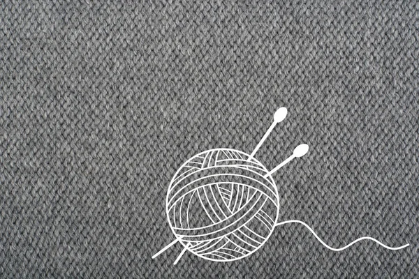 Kazak ya da eşarp kumaş dokusu büyük örgü. Örme jersey b