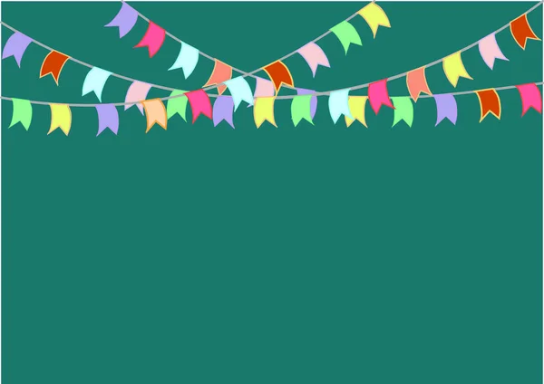 Buntings flags garlands. Celebrate banner. Party flags