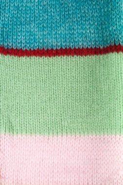 Süveter ya da atkı kumaş dokusu büyük örgü. Örülmüş forma ve kabartma desenli. Yün el yapımı makine, el yapımı..