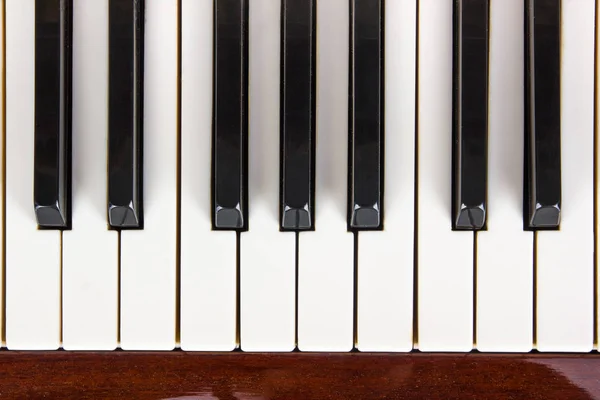 Piano de perto, palmas de piano. Contexto . — Fotografia de Stock