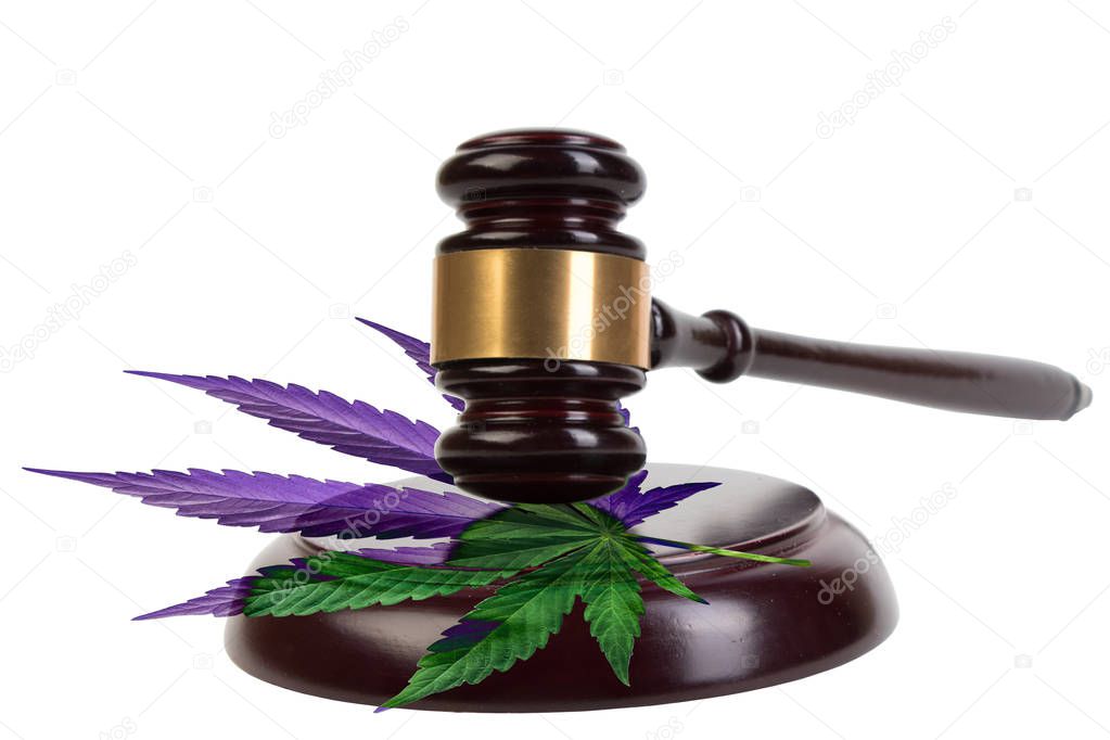 Legality of cannabis, legal and illegal cannabis on the world. law concept.