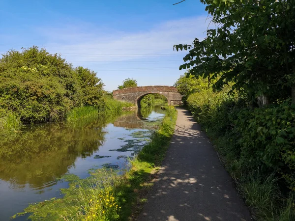 Brücke Über Kanal Chester Cheshire Großbritannien — Stockfoto