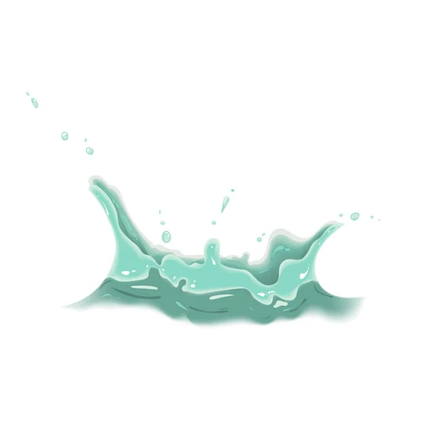 Blue water splash — Stock Vector