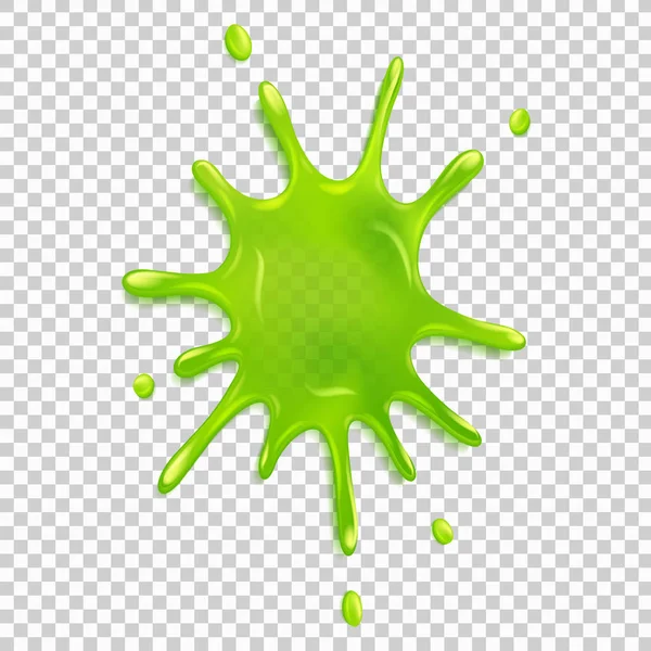 Realistic green slime — Stock Vector