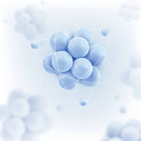 Moléculas abstratas. Átomos — Vetor de Stock