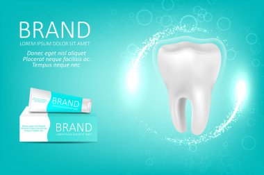 Whitening toothpaste ad clipart
