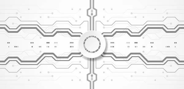 Formación Tecnológica Futurista Concepto Gráfico Con Varios Elementos Tecnológicos Para — Vector de stock