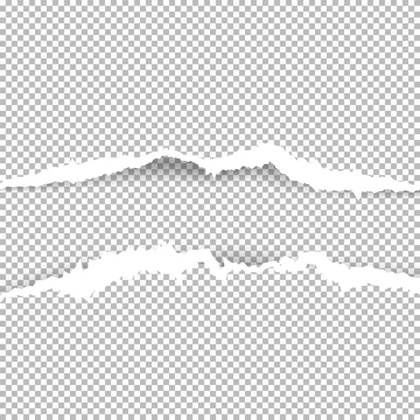 Обрізаний папір з рваними краями — стоковий вектор