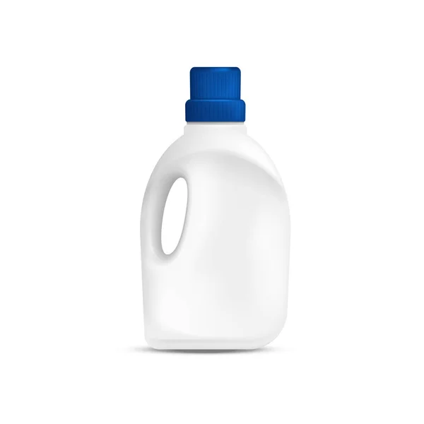 Lavanderia detergente garrafa de plástico — Vetor de Stock