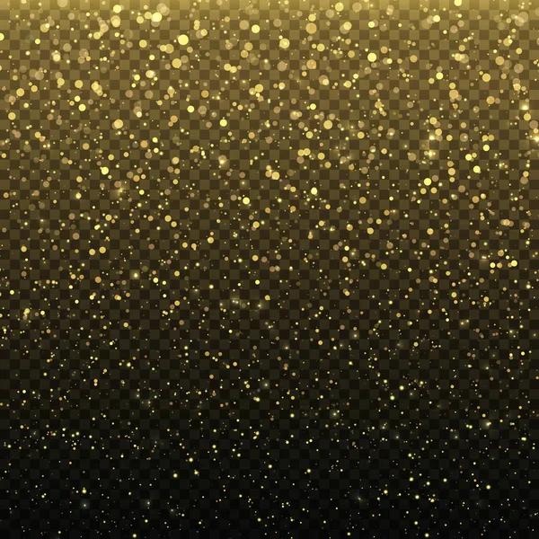 Particules de paillettes d'or — Image vectorielle