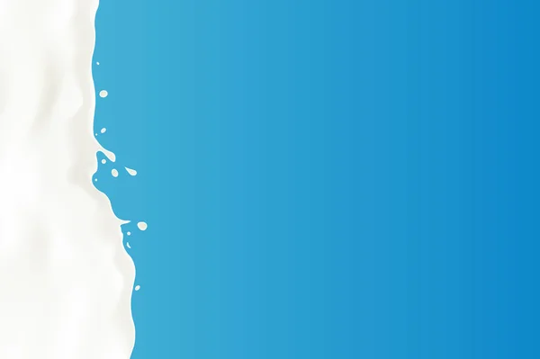 Ein Spritzer Milch. Abbildung kann als Hintergrund verwendet werden — Stockvektor