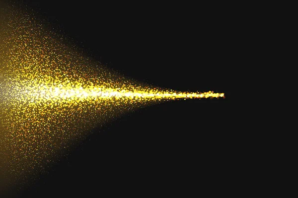 Gyllene glödande ljus effekter — Stock vektor