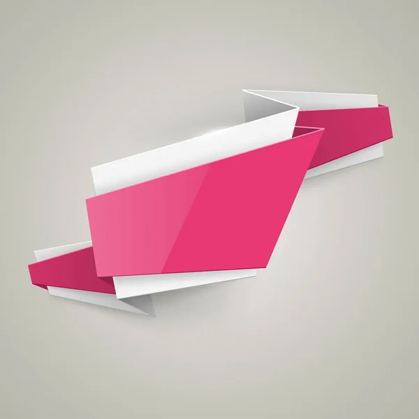 Bolha de discurso origami abstrato — Vetor de Stock