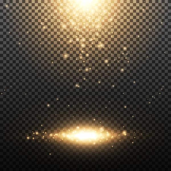 Particules de paillettes d'or — Image vectorielle