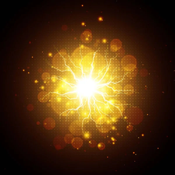 Goldene Lichteffekte — Stockvektor