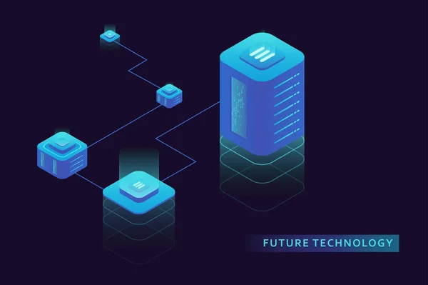 Ilustração do equipamento de internet isométrico — Vetor de Stock