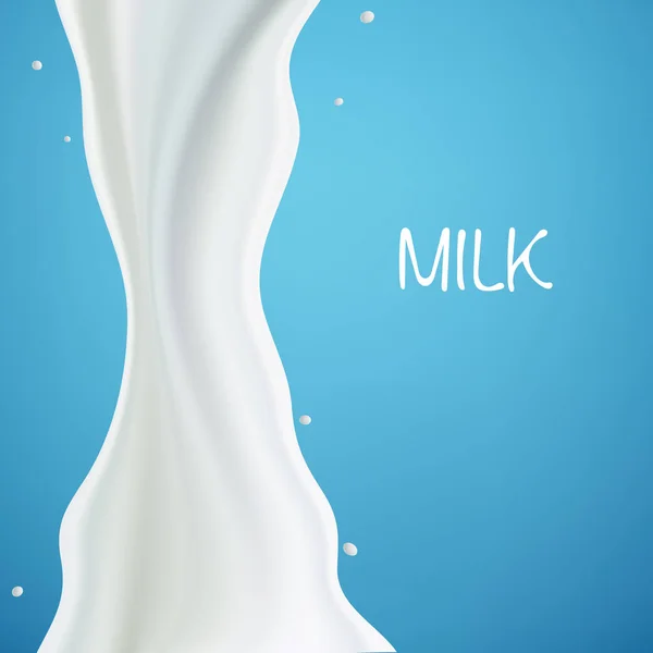 Latte o yogurt onda spruzzata — Vettoriale Stock