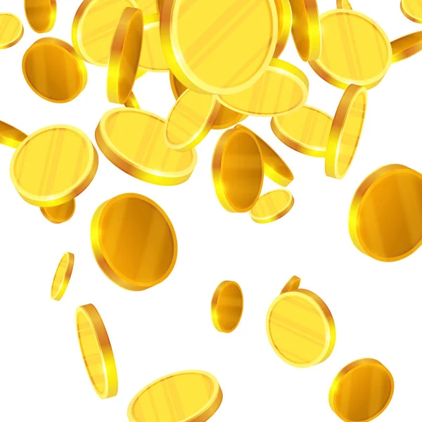 Goldmünzen fallen — Stockvektor