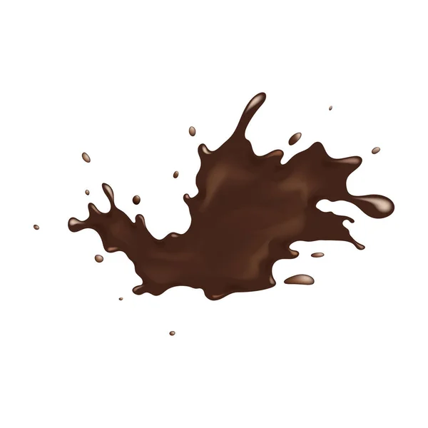Apetyczny płynie gorąca czekolada — Wektor stockowy