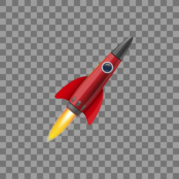 Concepto de cohete espacial — Vector de stock