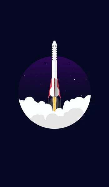 Space rocket concept — Stock Vector