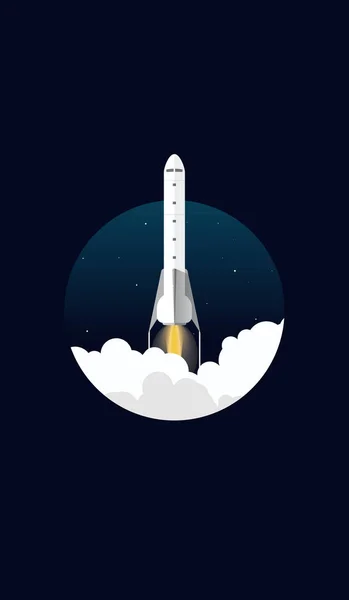 Concept van de raket van de ruimte — Stockvector