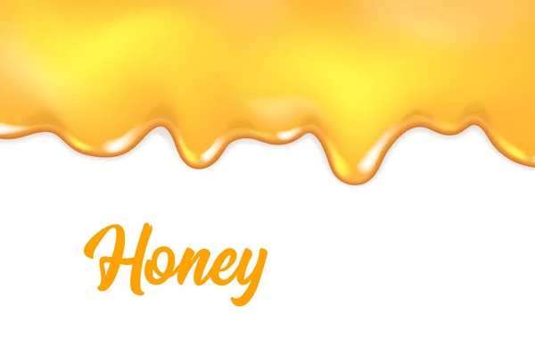 滴る蜜の背景 — ストックベクタ