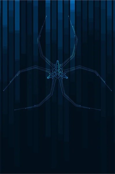 Ilustración abstracta de Spider — Archivo Imágenes Vectoriales