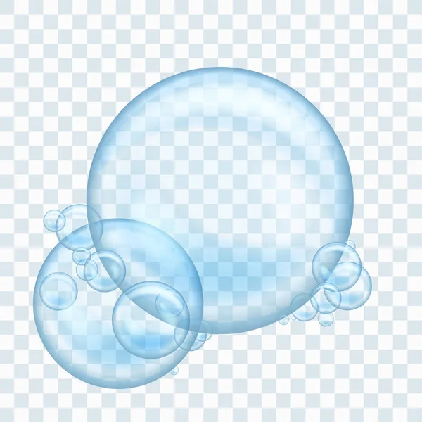 Water zeepbellen — Stockvector