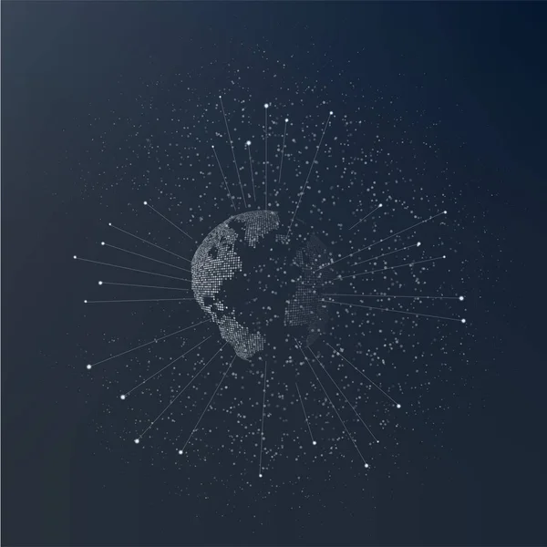 Point de carte mondiale — Image vectorielle