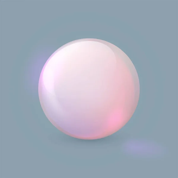 Perla colorida realista — Vector de stock
