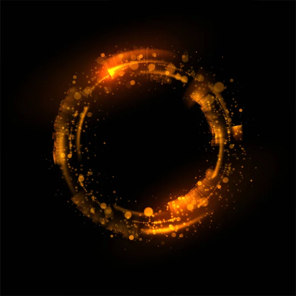 Cercles lumineux abstraits — Image vectorielle