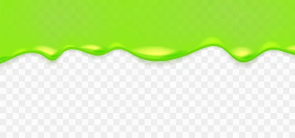 사실적인 녹색 끈적 끈적한 점액 — 스톡 벡터