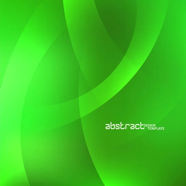 Abstract green background with light lines — Stock Vector