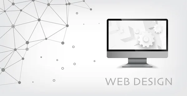 Internet-Webdesign-Technologie — Stockvektor