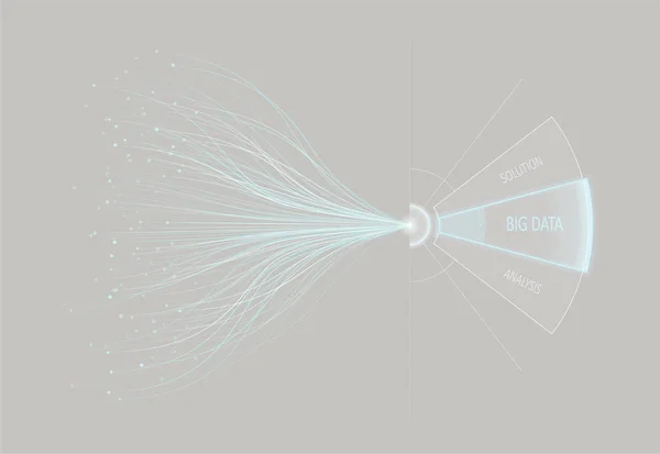 Rappresentazione codice Big Data — Vettoriale Stock