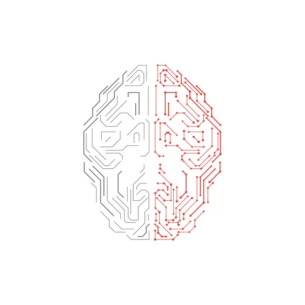 Ilustración Inteligencia Artificial Concepto Cerebro Innovador Concepto Gráfico Para Diseño — Vector de stock