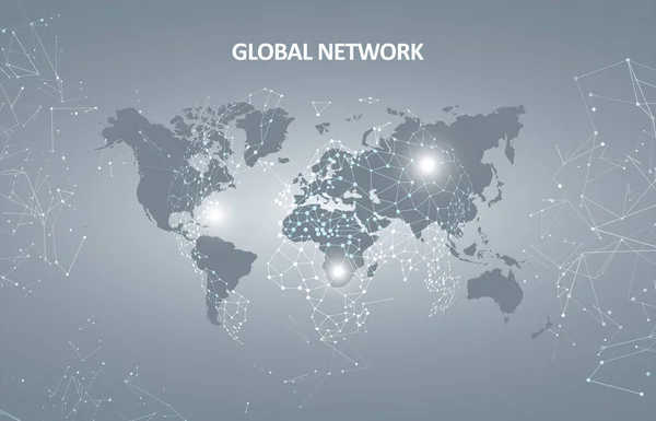 Antecedentes Tecnología Global Abstracta Visualización Digital Datos Concepto Gráfico Para — Archivo Imágenes Vectoriales