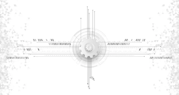 Antecedentes Tecnologia Abstrata Vários Elementos Tecnológicos Conceito Gráfico Para Seu —  Vetores de Stock