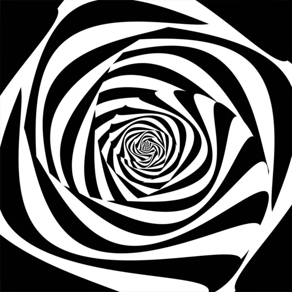 Fond Abstrait Spirale Art Optique Dynamique Concept Graphique Pour Votre — Image vectorielle