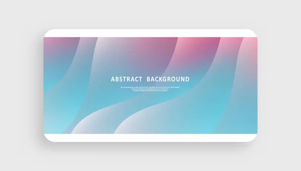 Couverture Abstraite Moderne Ligne Courbe Colorée Abstraite Formes Froides Gradient — Image vectorielle