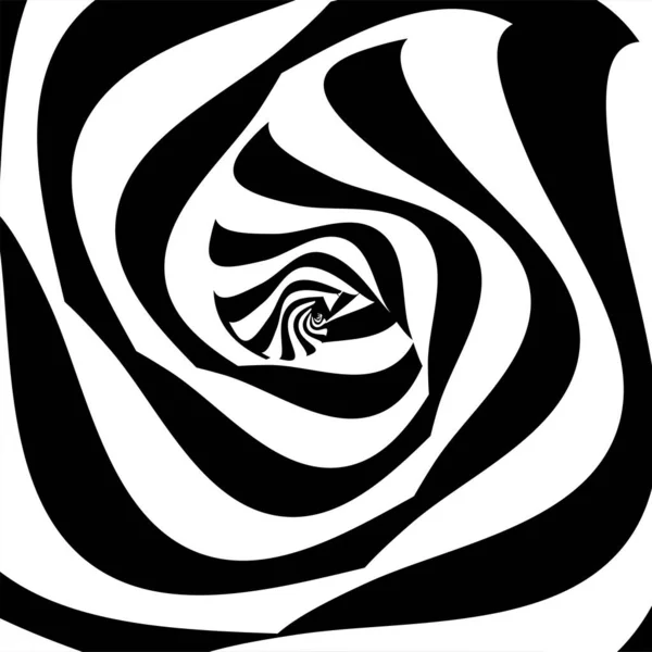 Fond Abstrait Spirale Art Optique Dynamique Concept Graphique Pour Votre — Image vectorielle