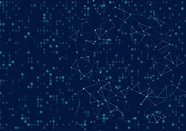 Visualización Grandes Datos Genómicos Prueba Adn Mapa Del Genoma Concepto — Archivo Imágenes Vectoriales