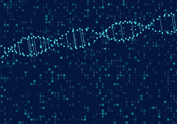 Visualização Grandes Dados Genômicos Teste Adn Mapa Genoma Conceito Gráfico —  Vetores de Stock