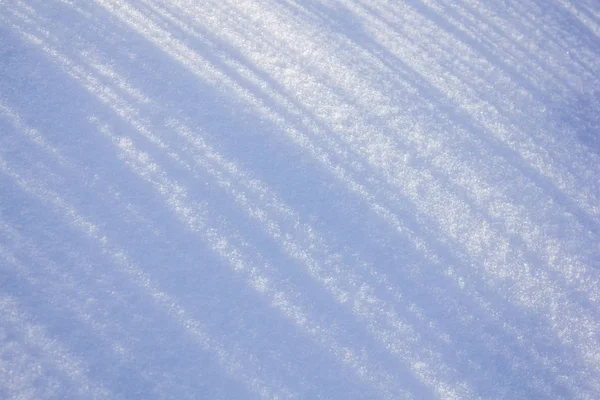 Textura Nieve Sombras Nieve — Foto de Stock